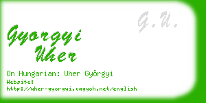 gyorgyi uher business card